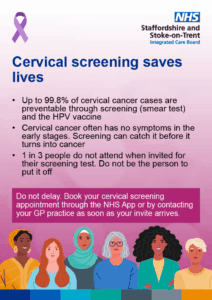 Cervical screening posters 2025 SSOT ICB final_2